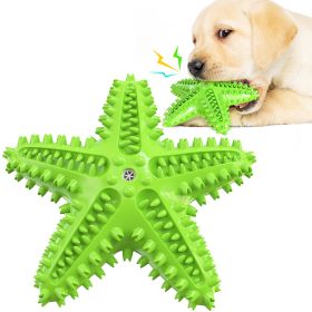 Sea Star Shaped Dog Toothbrush with Sound Pet Teeth Grinding Toy Dog Sound Toy (Ships From: CN, Color: c)