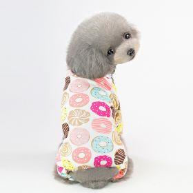 Pet Pajamas For Small & Medium Dogs; Cute Dog Pajamas Cat Jumpsuit; Pet Apparel; pet clothing (Color: Yellow duck, size: L)