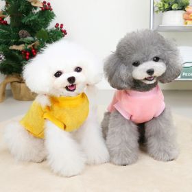 Pet Sweater For Small & Medium Dogs; Warm Dog Sweater With Bear Pattern; Plush Winter Pet Apparel (Color: Pink, size: XL)