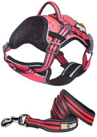 Helios Dog Chest Compression Pet Harness and Leash Combo (size: Medium - (HA6PKMD))