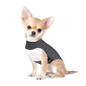 Pet Clothes Dog Anxiety Jacket Warm Vest (Option: Heather Gray-L)